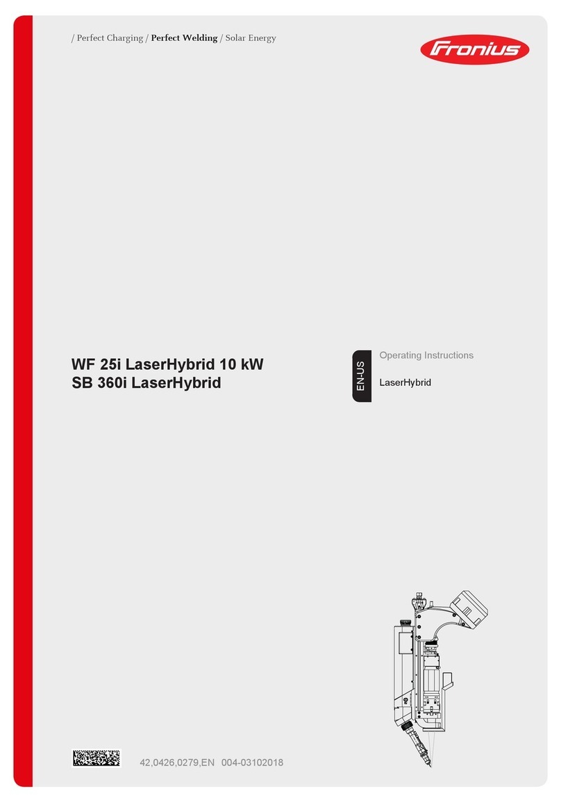 FRO­NIUS LaserHybrid WF 25i User manual