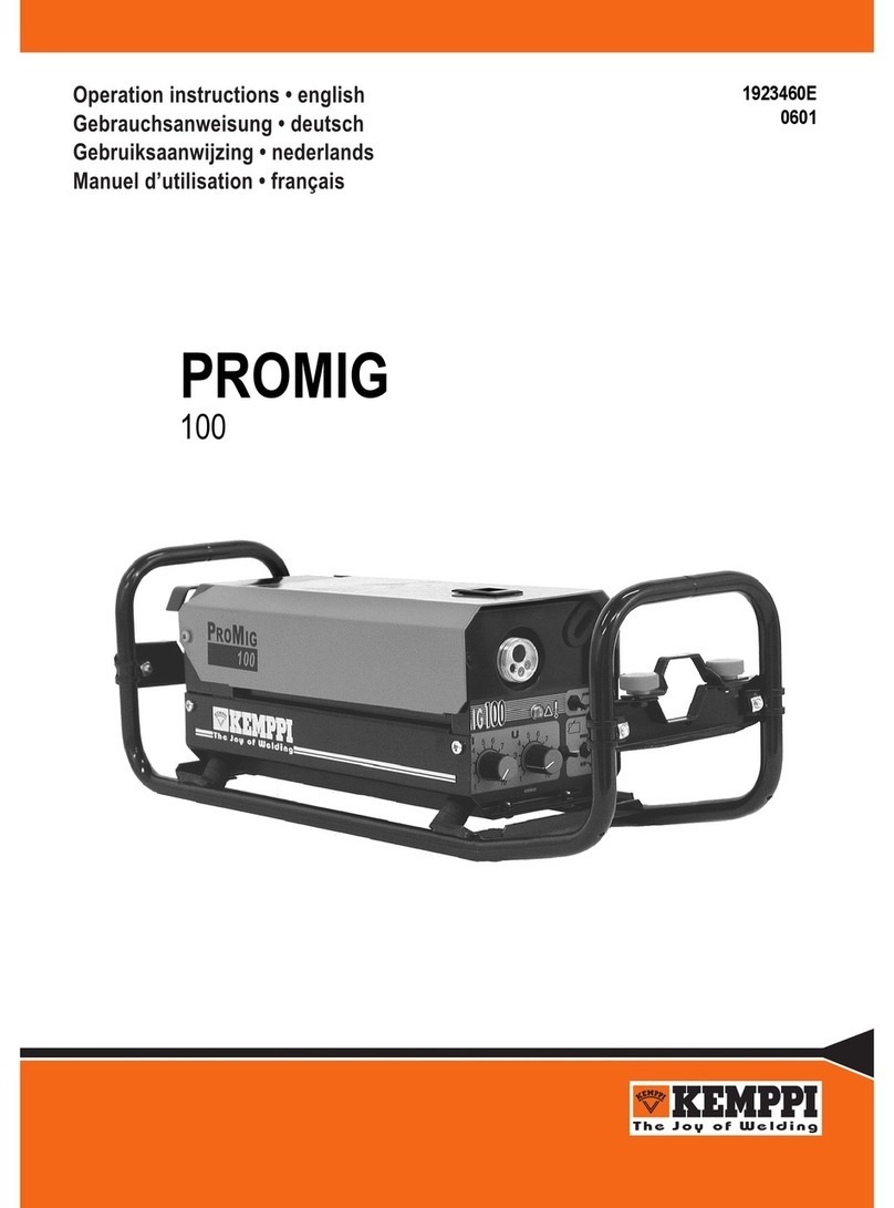 Kemppi Promig 100 User manual