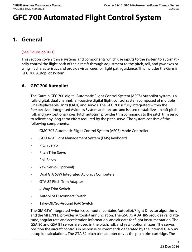 Cirrus Garmin GFC 700 Maintenance manual