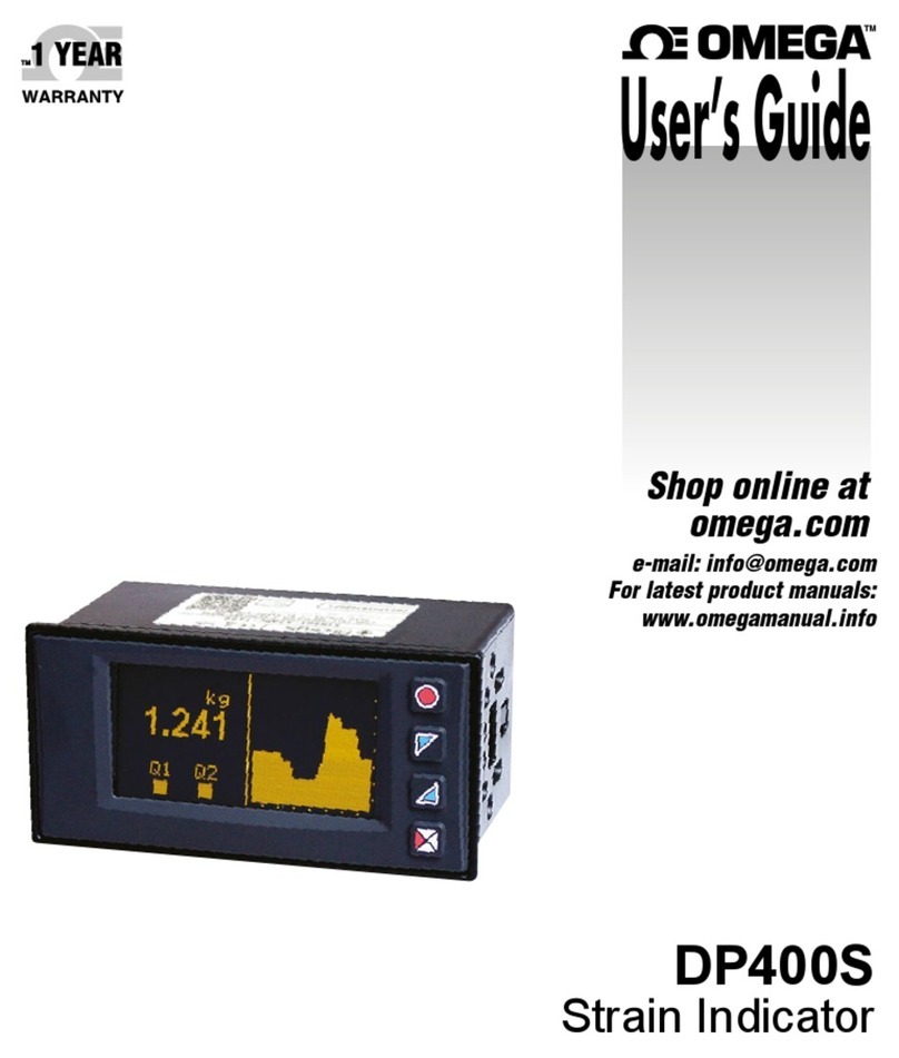 Omega DP400TP User manual
