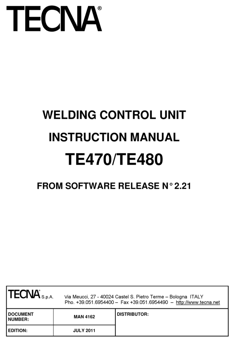 TECNA TE470 instruction manual