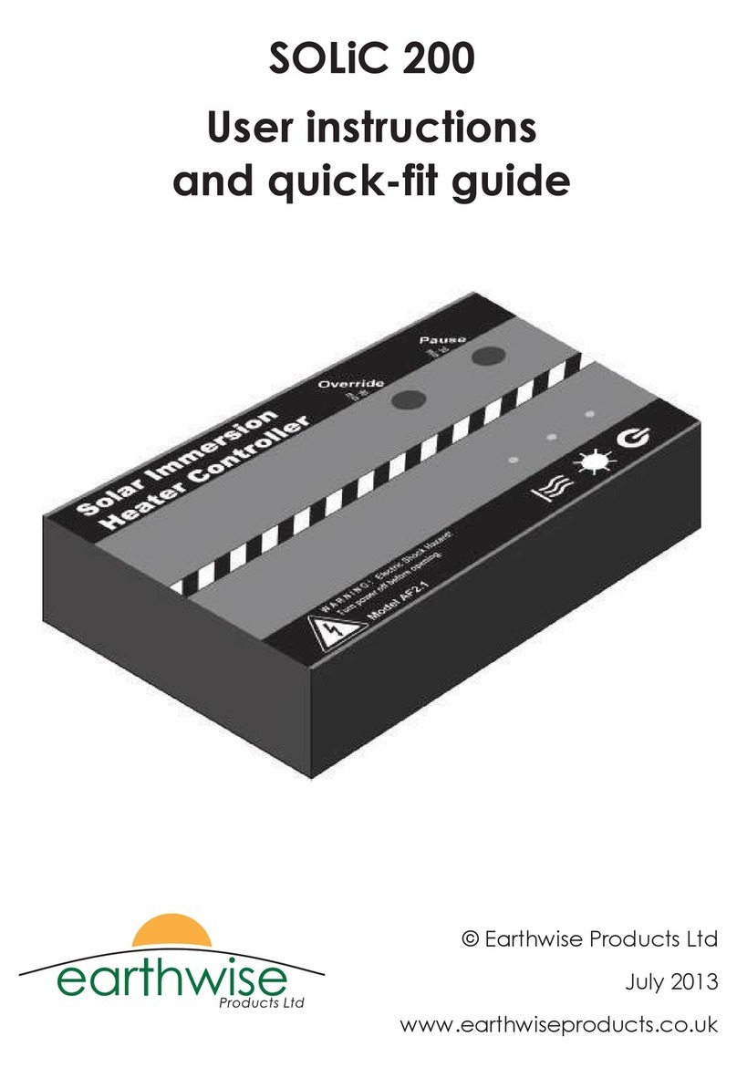 EarthWise SOLiC 200 User instructions and quick-fit guide EarthWise SOLiC 200 User instructions and quick-fit guide