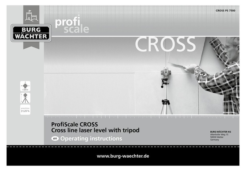 BURG-WACHTER ProfiScale CROSS 7500 operating instructions