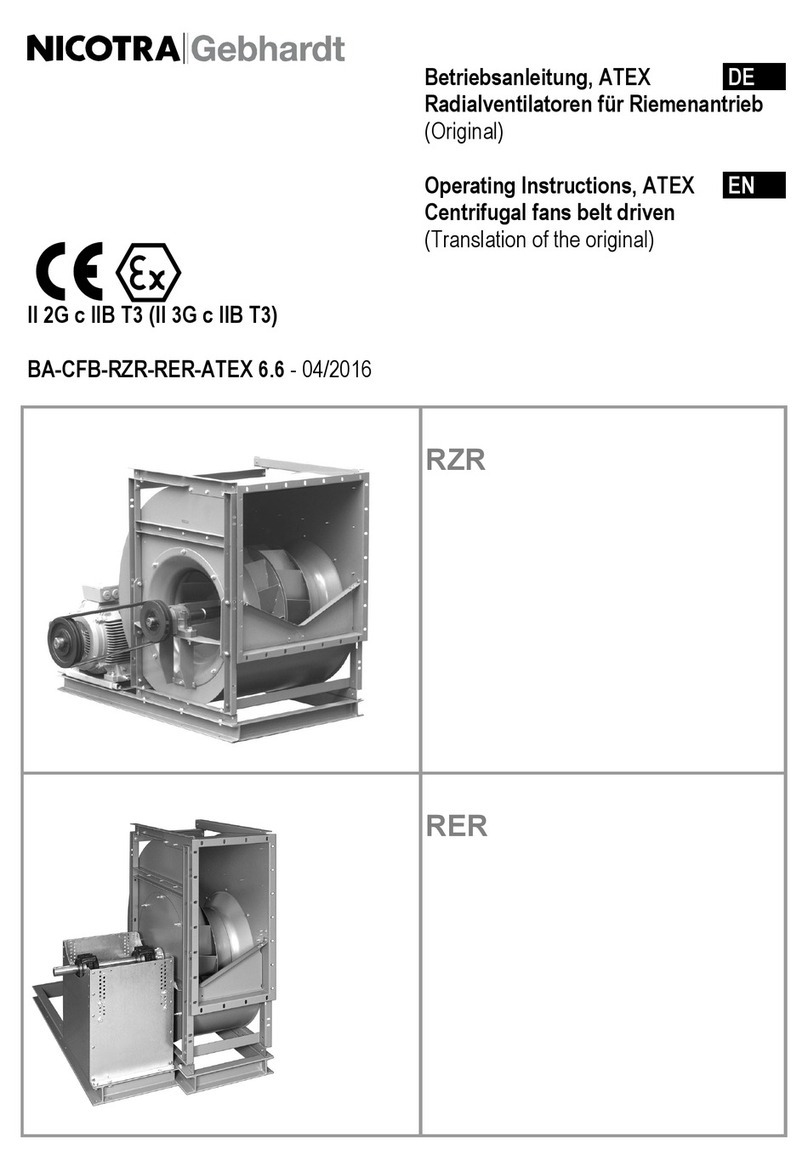 Nicotra RER Series operating instructions
