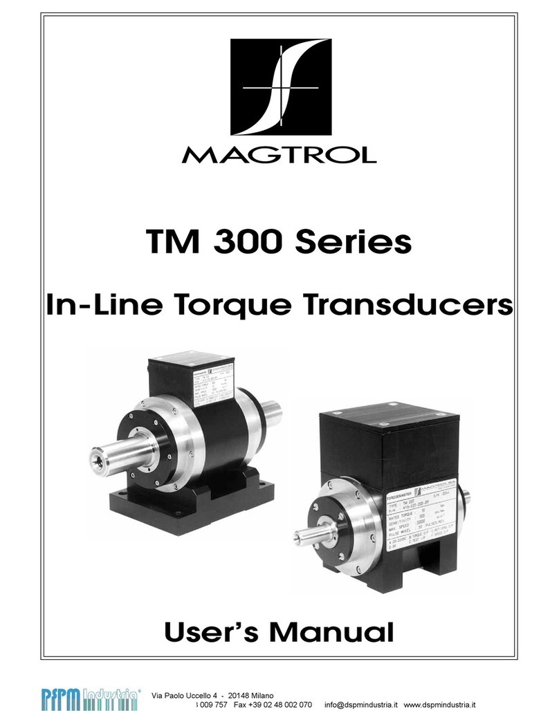 Magtrol TM 300 Series user manual