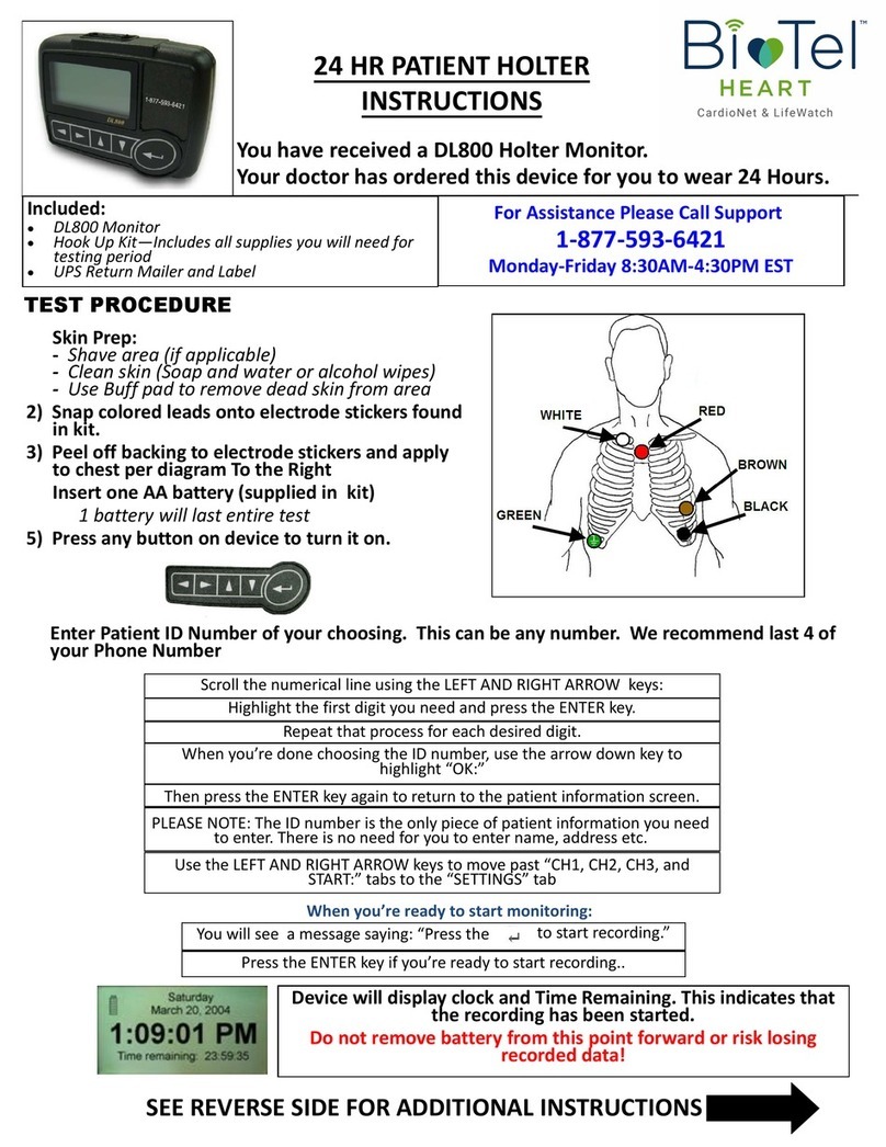 BioTel Heart DL800 instructions