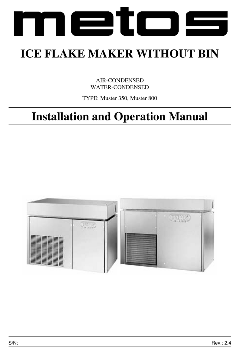 Metos Muster 350 User's installation and operation manual