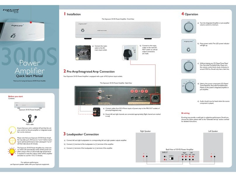 Exposure 3010S Instruction manual Exposure 3010S Instruction manual