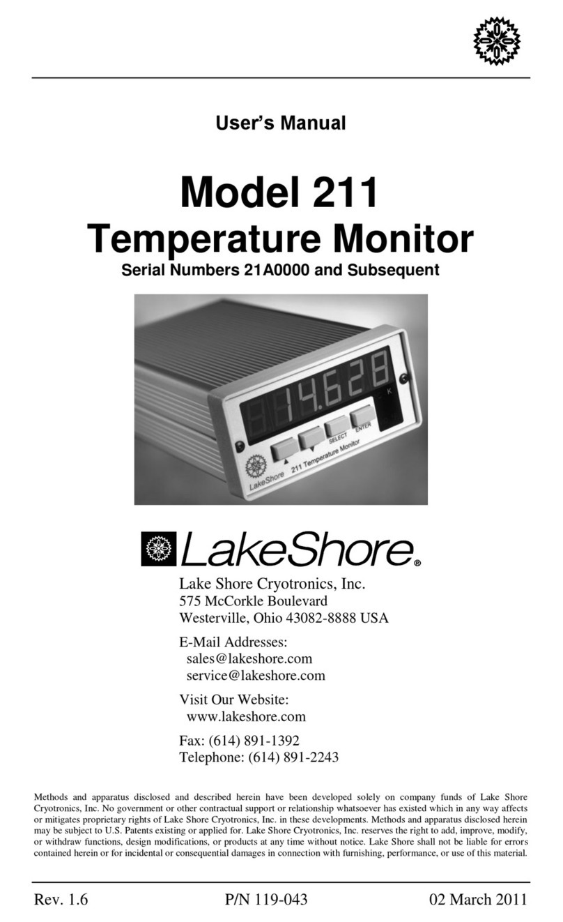 Lake Shore 211 user manual