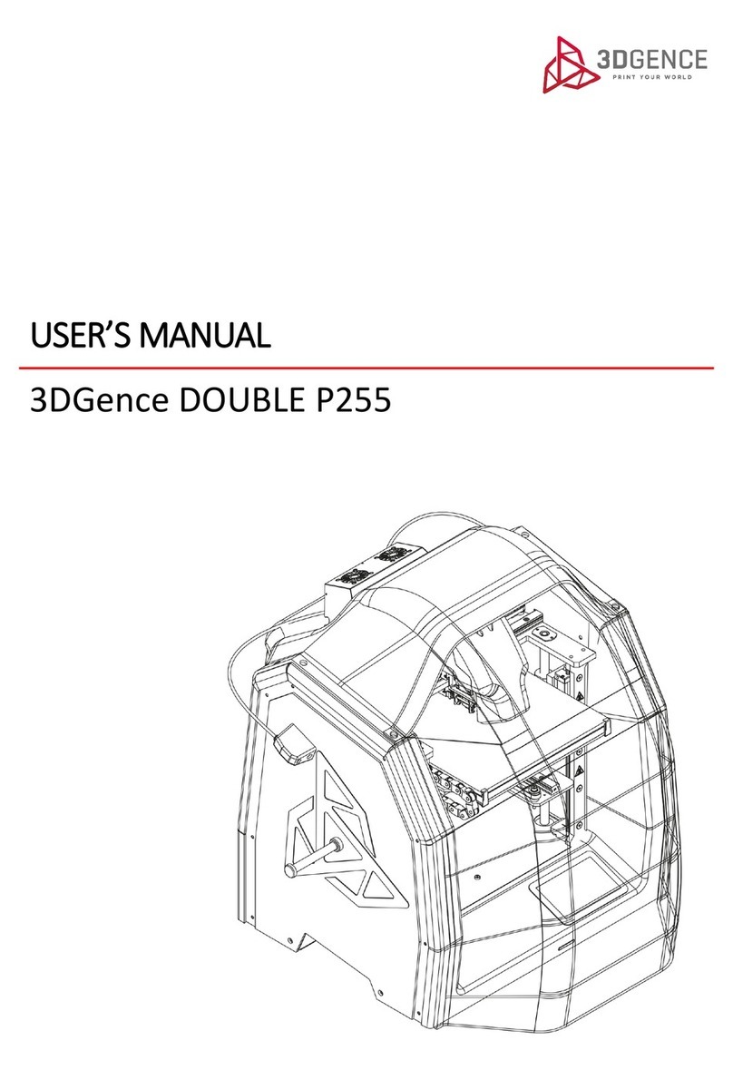 3DGence DOUBLE P255 User manual