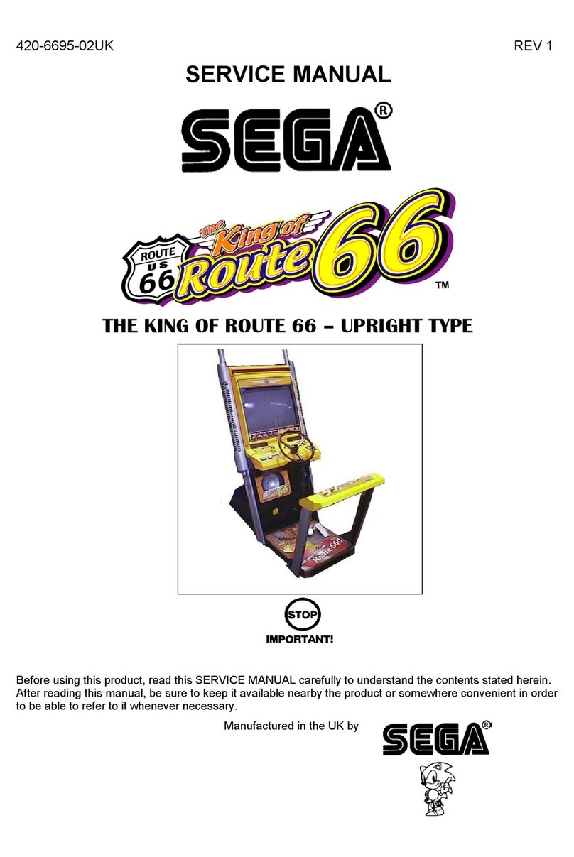 Sega THE KING OF ROUTE 66 User manual Sega THE KING OF ROUTE 66 User manual