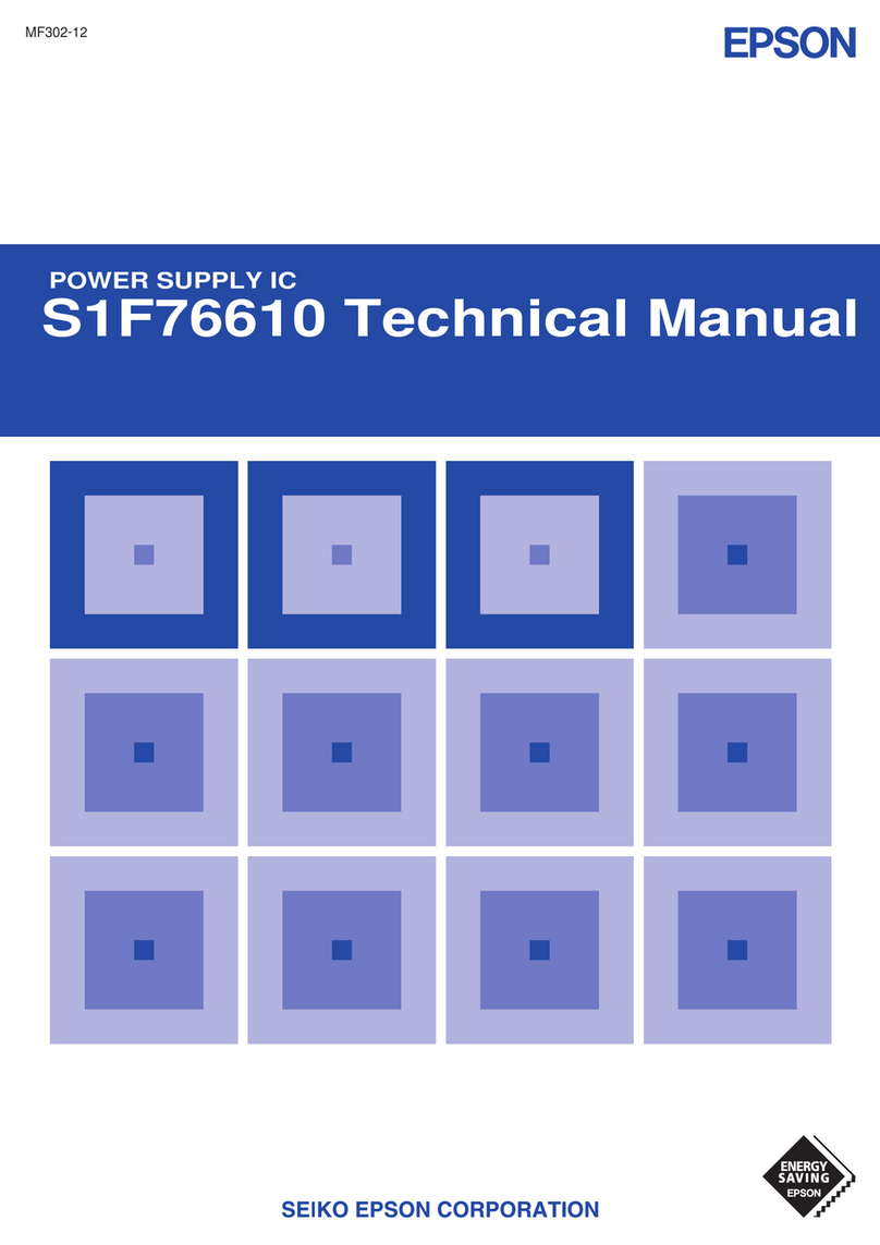 Epson S1F76610 series Technical manual