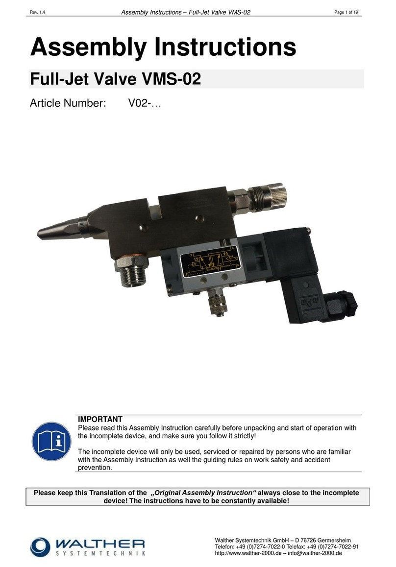 Walther Systemtechnik VMS-02 User manual