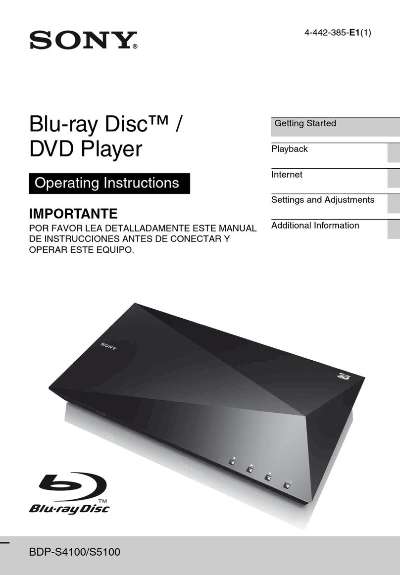 Sony BDP-S4100 operating instructions