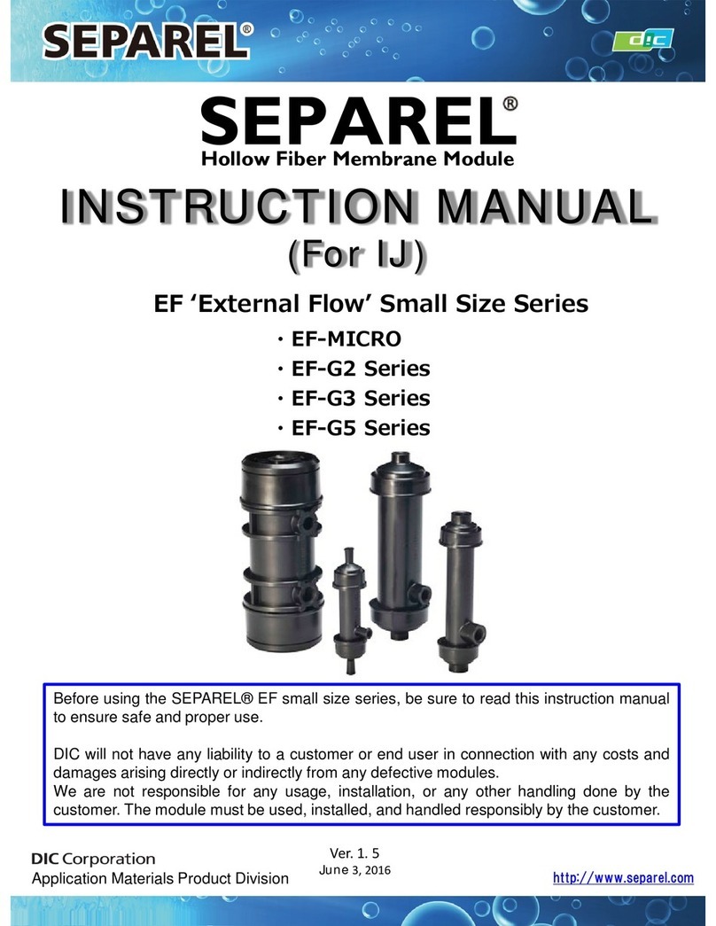 SEPAREL EF-G2 Series instruction manual