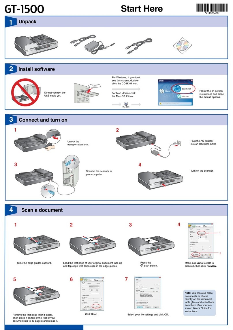 Epson WorkForce GT-1500 Instruction Manual