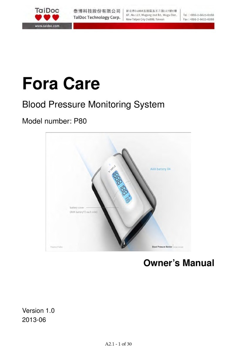 ForaCare P80 User manual