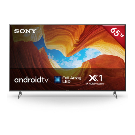 Sony XBR-75X905E User manual