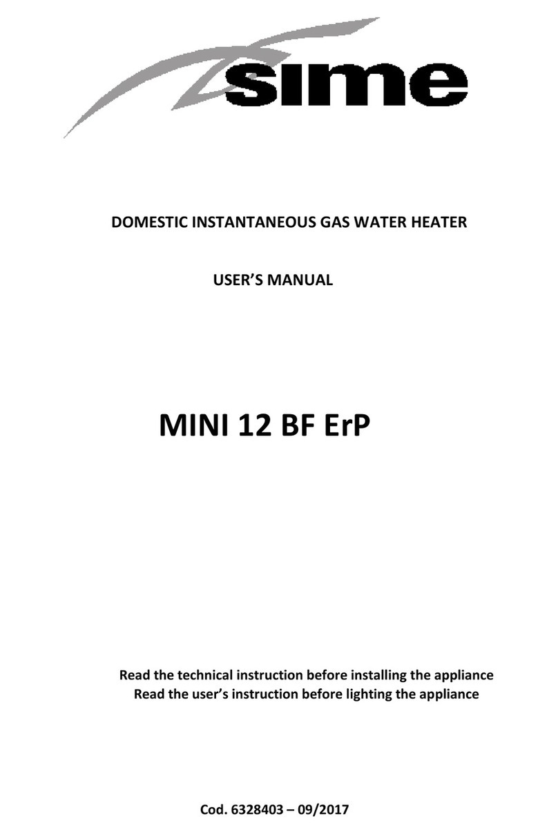 Sime MINI 12 BF ErP User manual