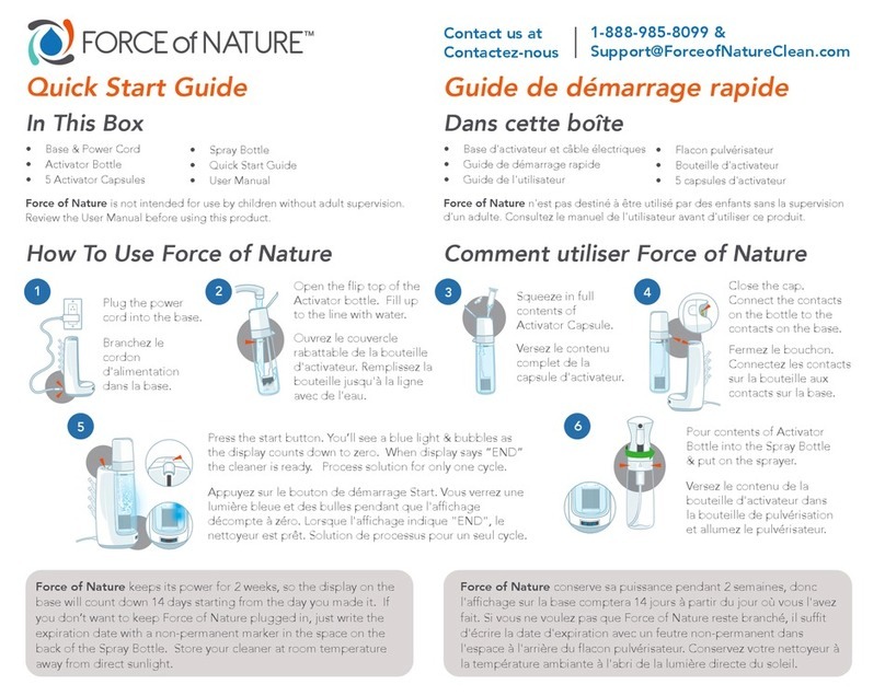 Force of Nature FON-KIT-001 quick start guide Force of Nature FON-KIT-001 quick start guide