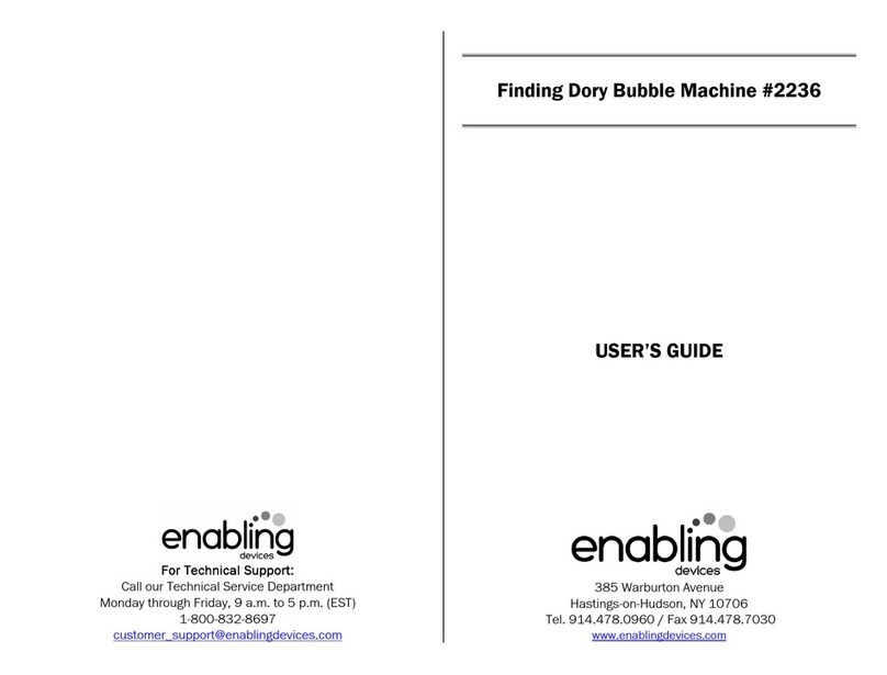 Enabling Devices Finding Dory Bubble Machine 2236 User manual Enabling Devices Finding Dory Bubble Machine 2236 User manual
