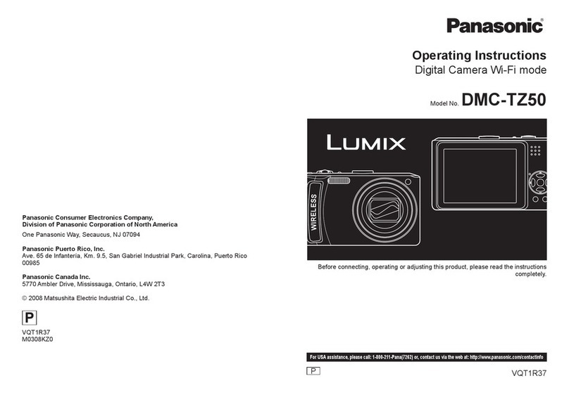 Panasonic Lumix DMC-TZ50 User manual Panasonic Lumix DMC-TZ50 User manual