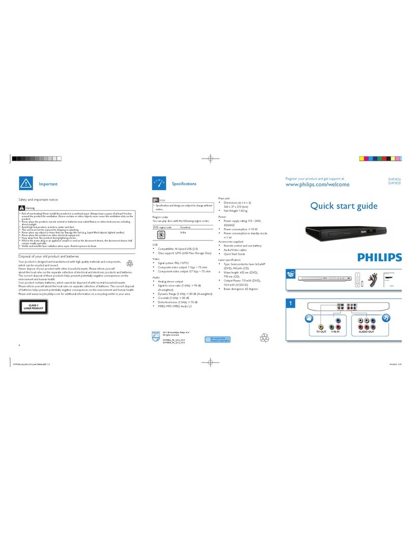 Philips DVP3826 User manual