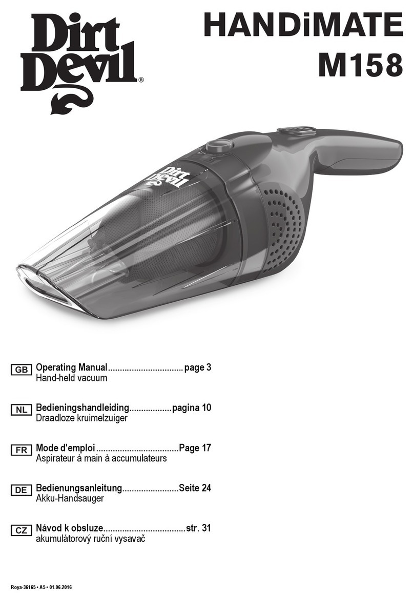 Dirt Devil HANDiMATE M158 User manual