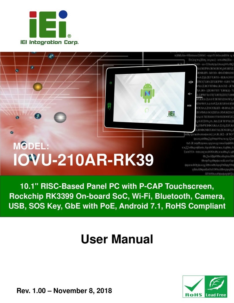 IEI Technology IOVU-210AR-RK39 user manual