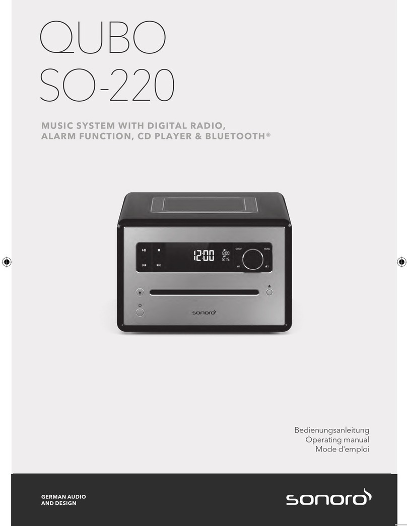 Sonoro QUBO SO-220 operating manual
