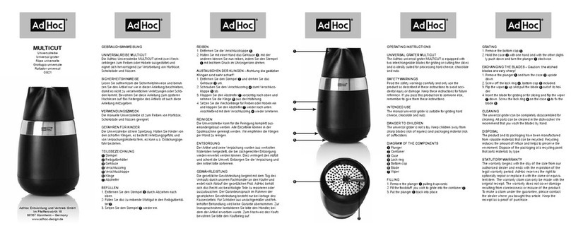 AdHoc MULTICUT CG21 operating instructions