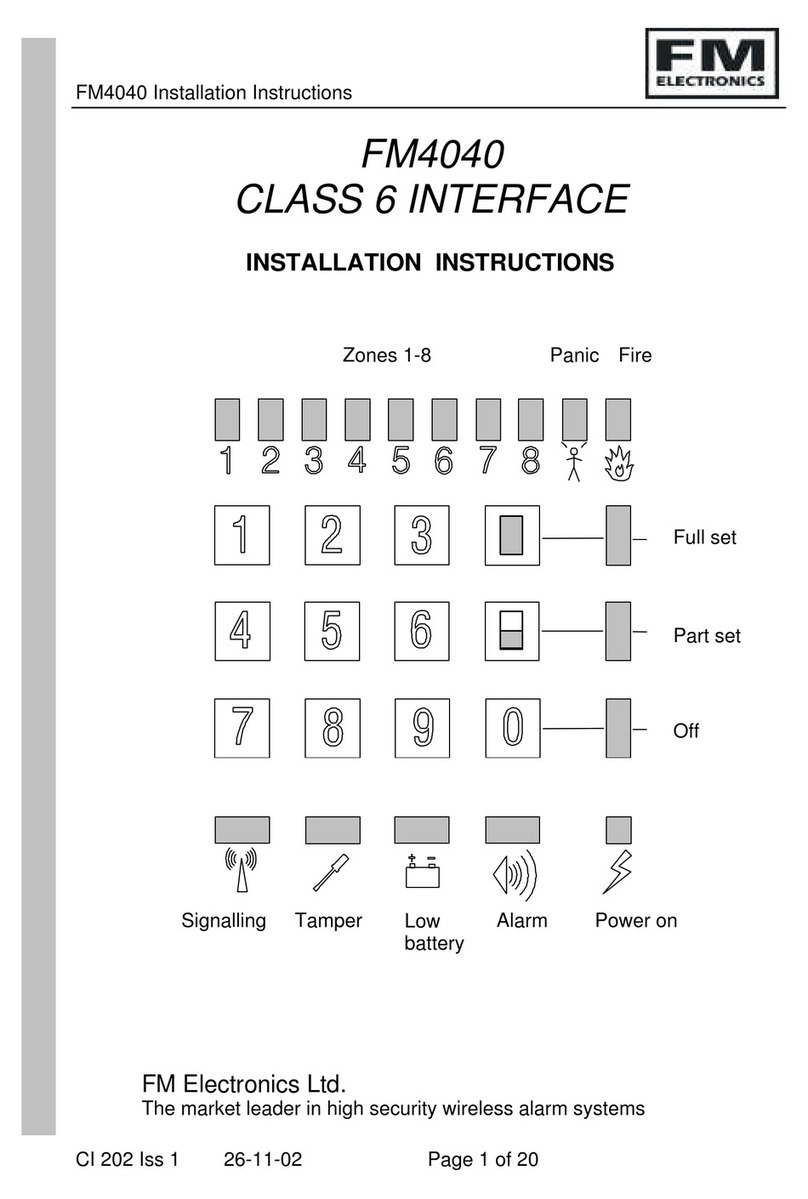 FM Electronics FM4040 installation instructions