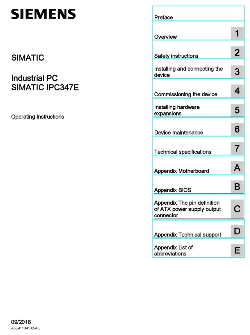 Siemens SIMATIC IPC347E User manual