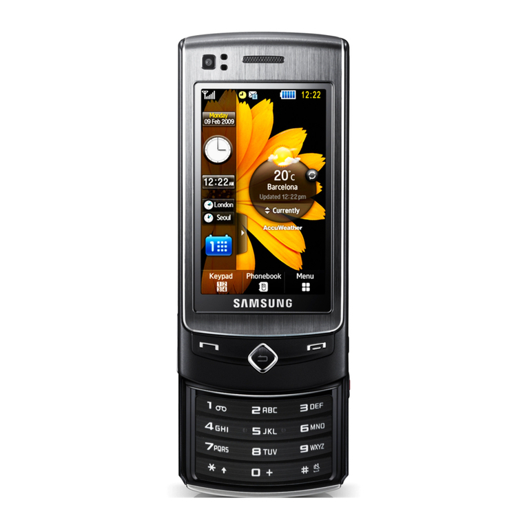 Samsung GT-S8300C User manual Samsung GT-S8300C User manual