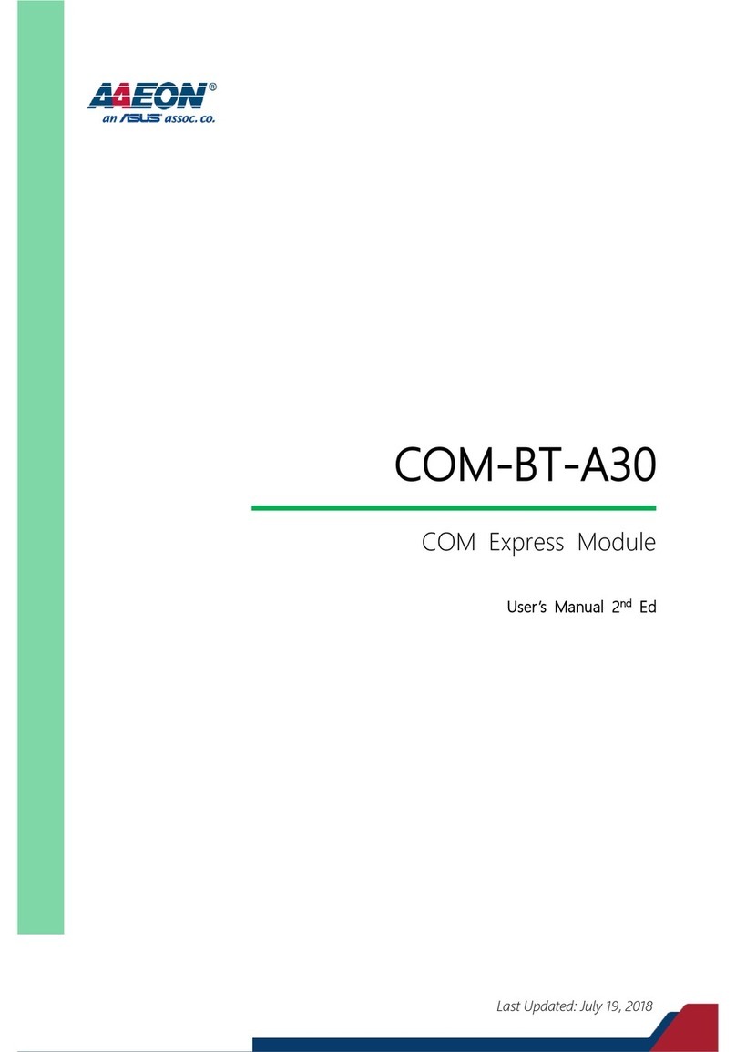 Aaeon COM-BT-A30 User manual