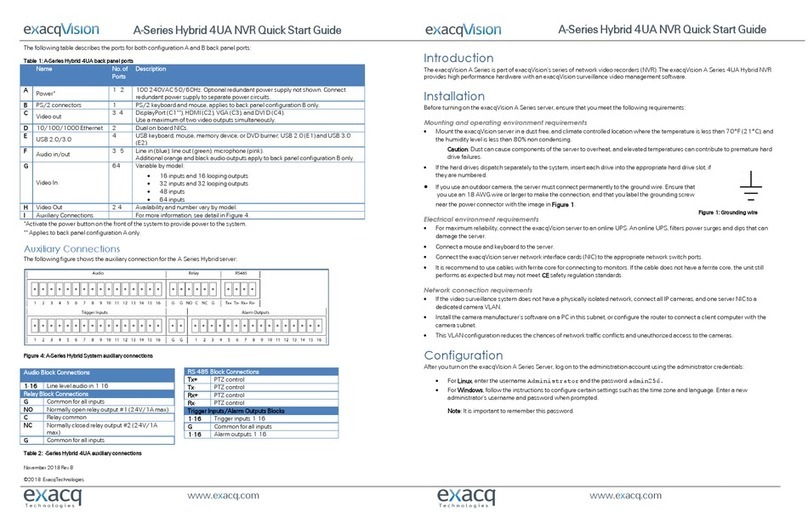 Exacq exacqVision A-Series quick start guide