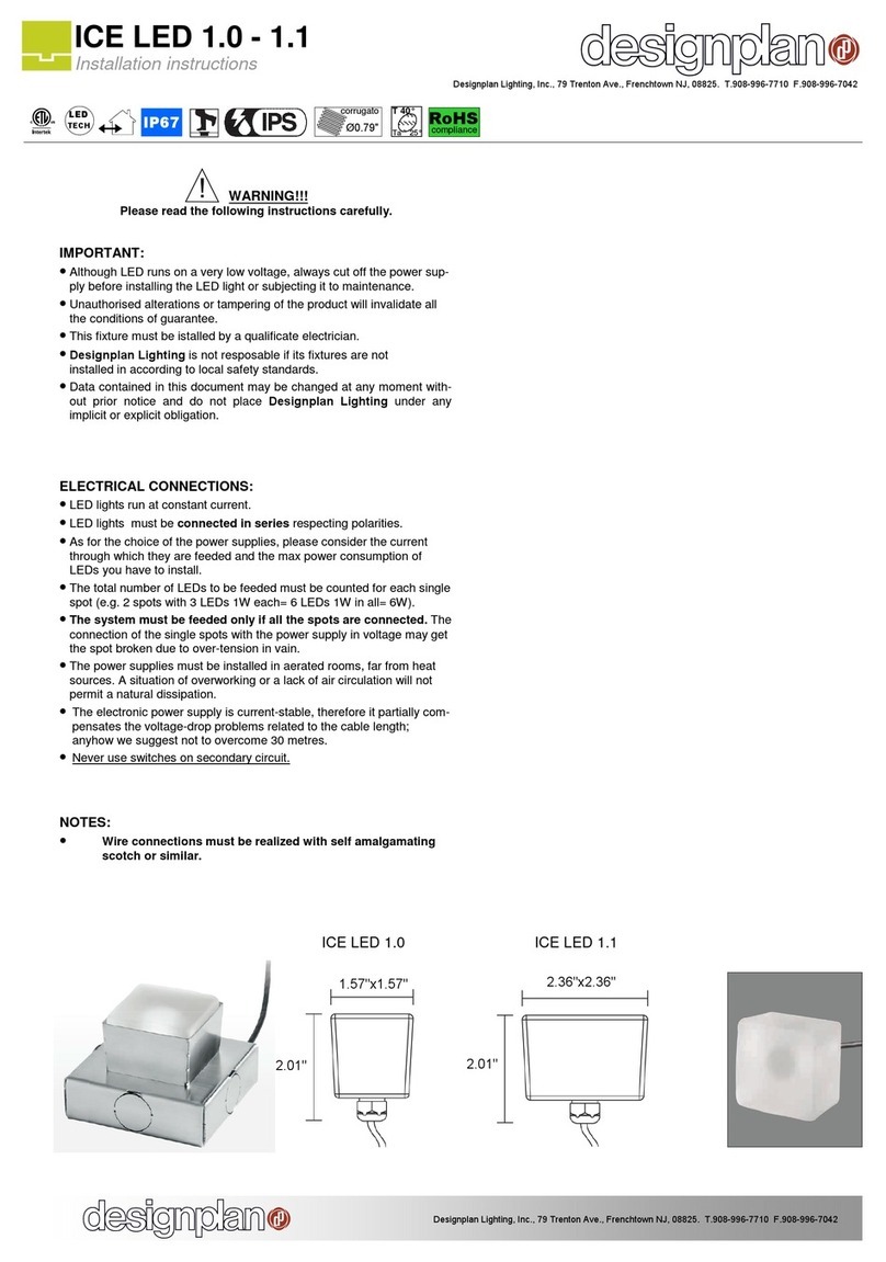 Designplan ICE LED 1.0 installation instructions