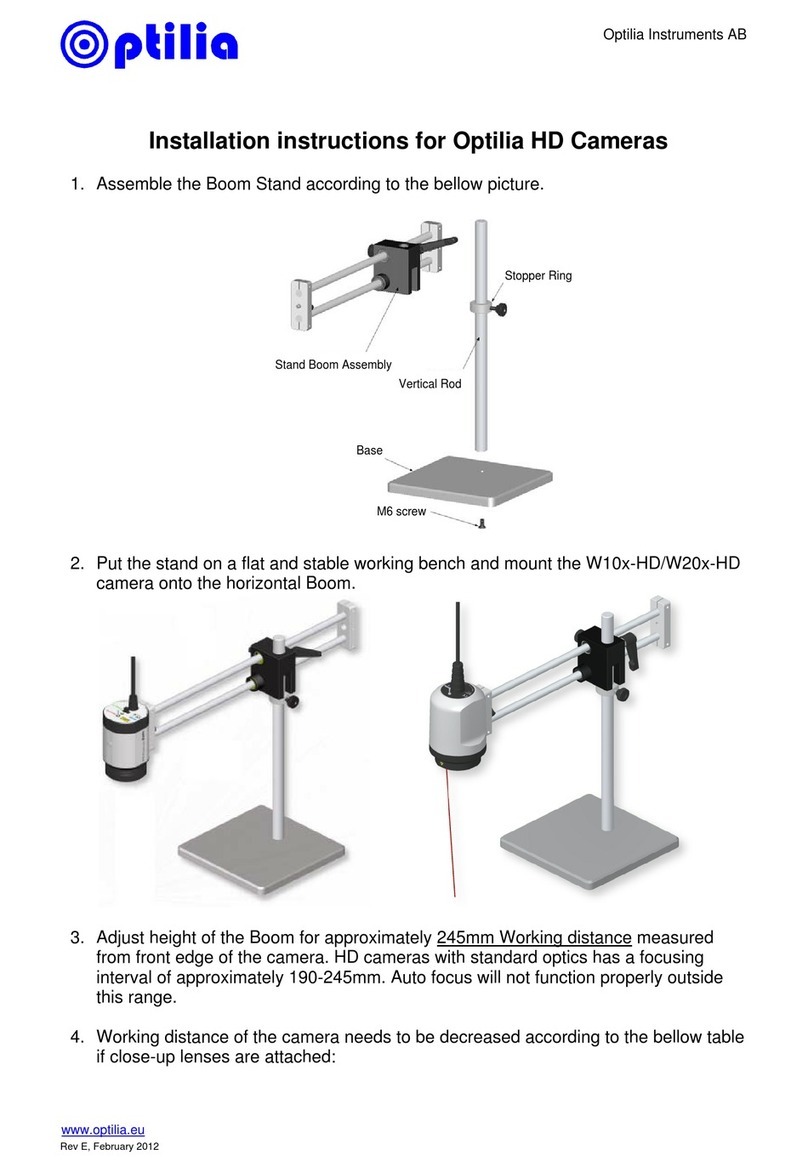 Optilia W10x-HD installation instructions