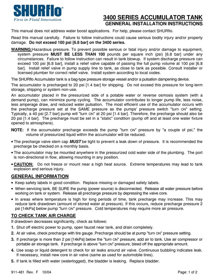 SHURflo 3400-002 installation instructions