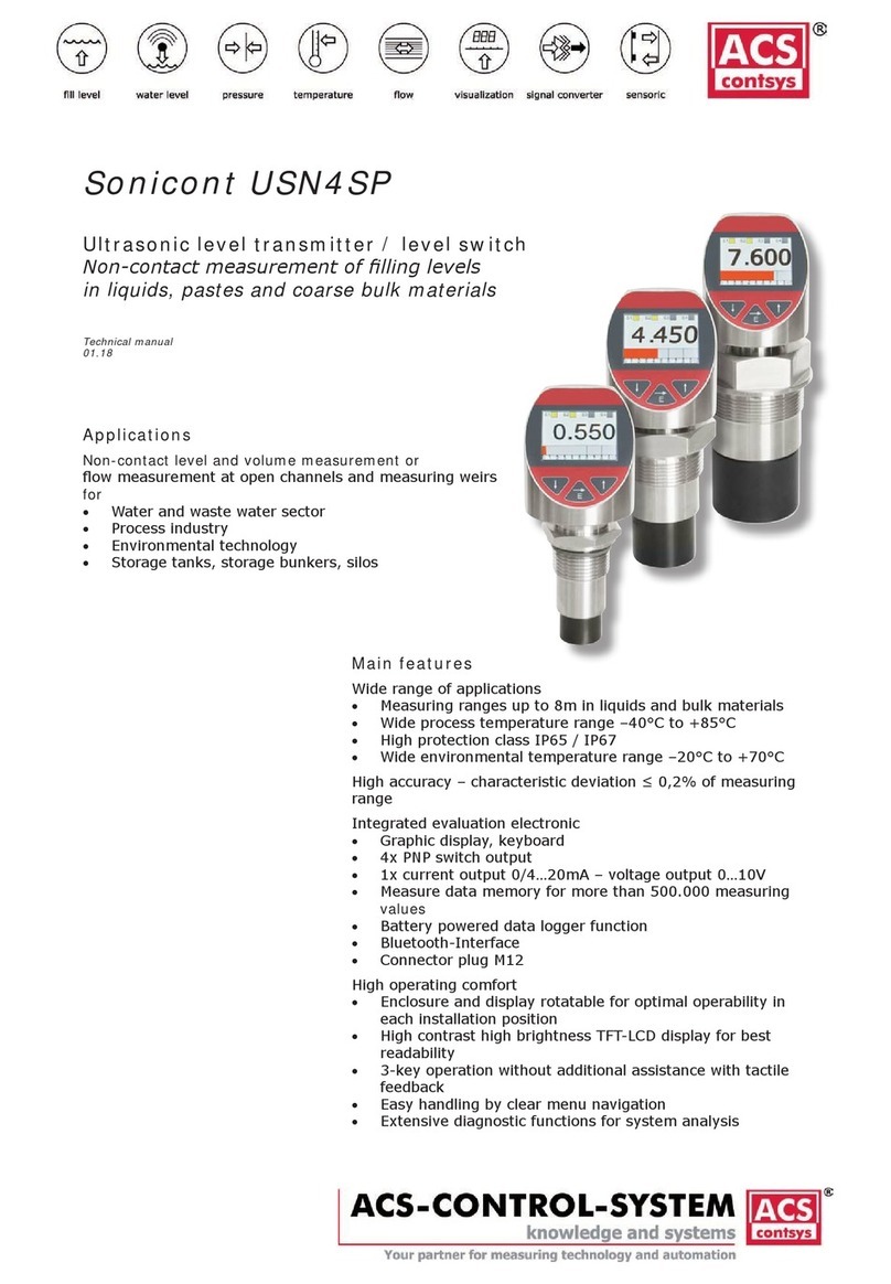 ACS contsys Sonicont USN4SP Technical manual