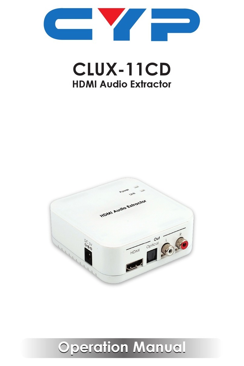 CYP CLUX-11CD User manual