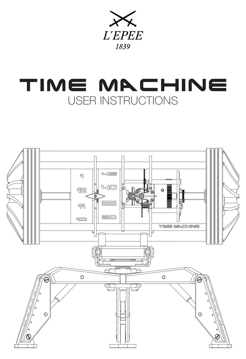 L’EPEE 1839 TIME MACHINE User instructions