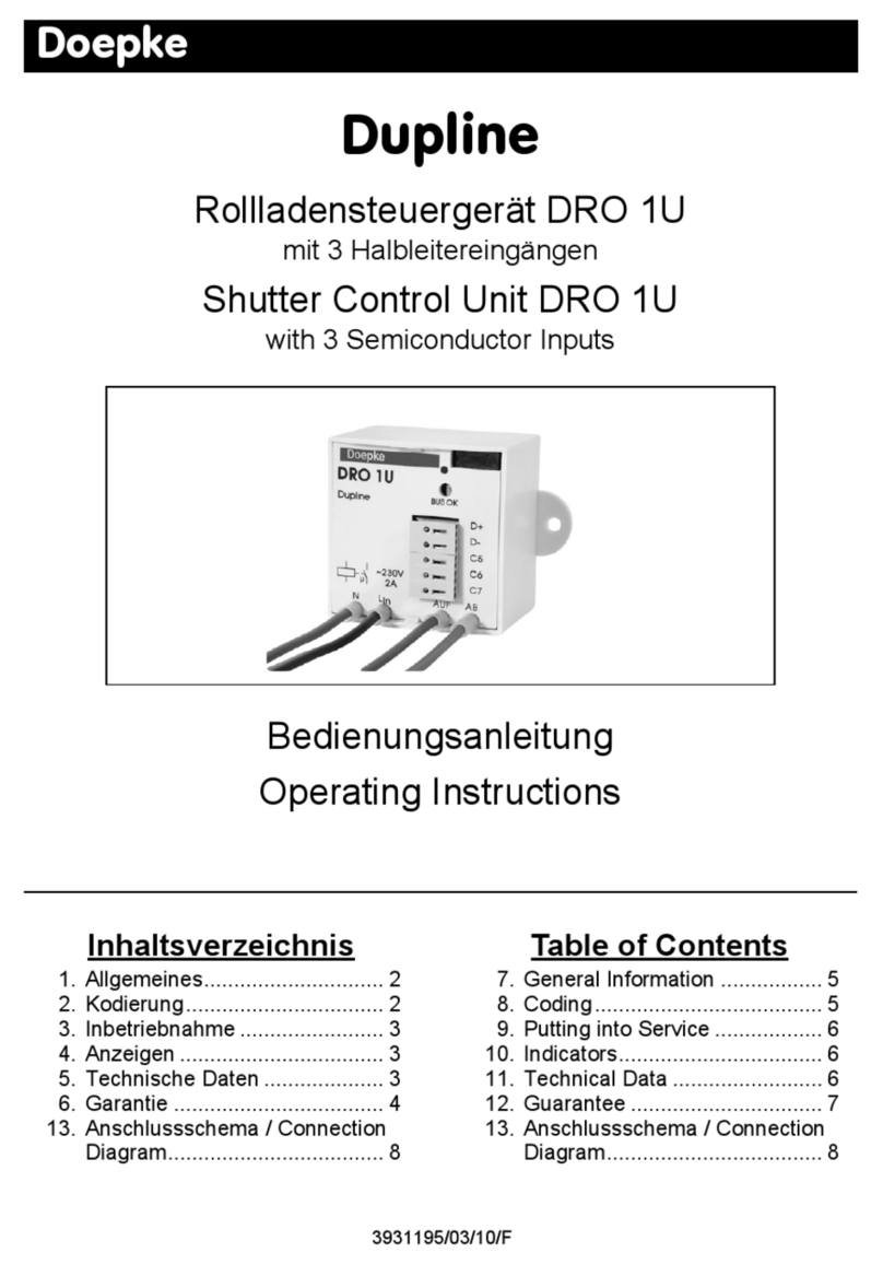 Doepke DRO 1U operating instructions