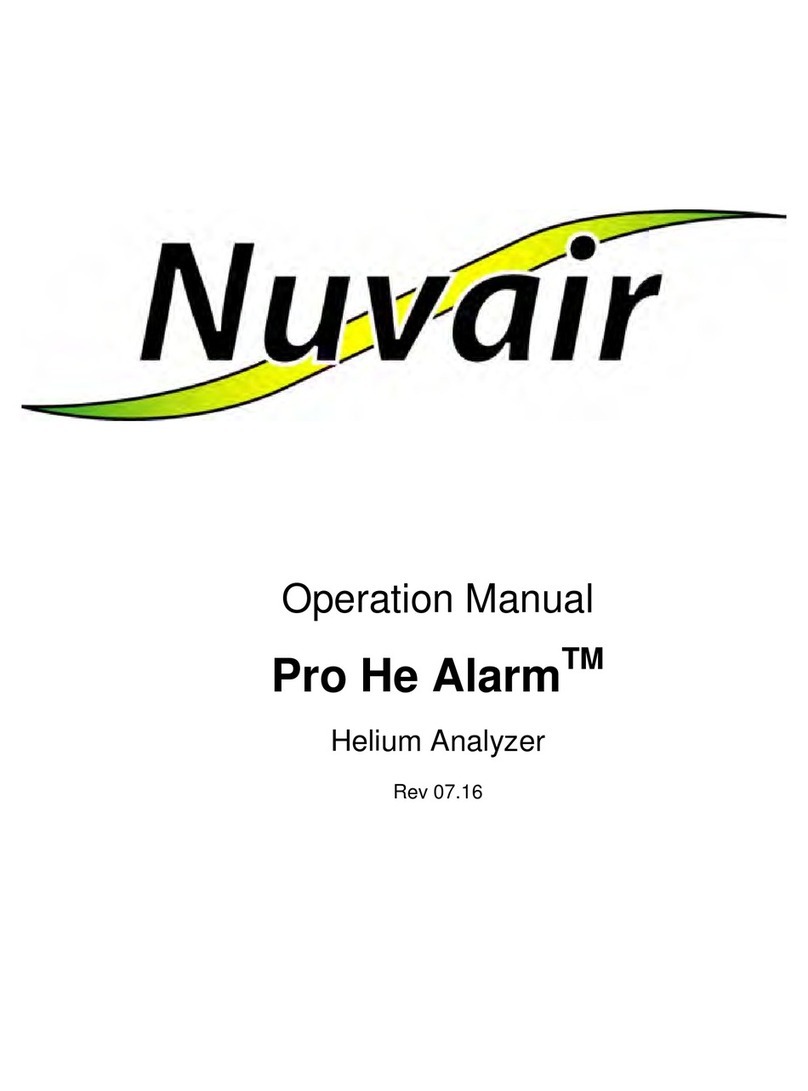 Nuvair PRO HE Operation manual