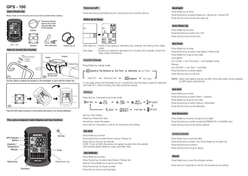 BION GPS - 100 manual