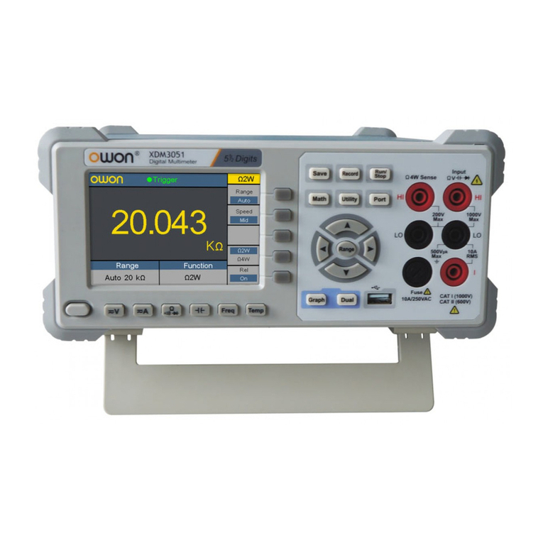 Owon XDM Series user manual