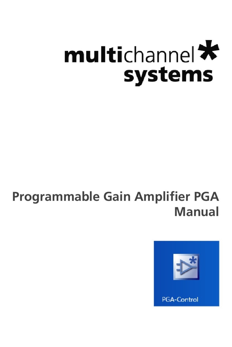Multi Channel Systems PGA16 manual Multi Channel Systems PGA16 manual