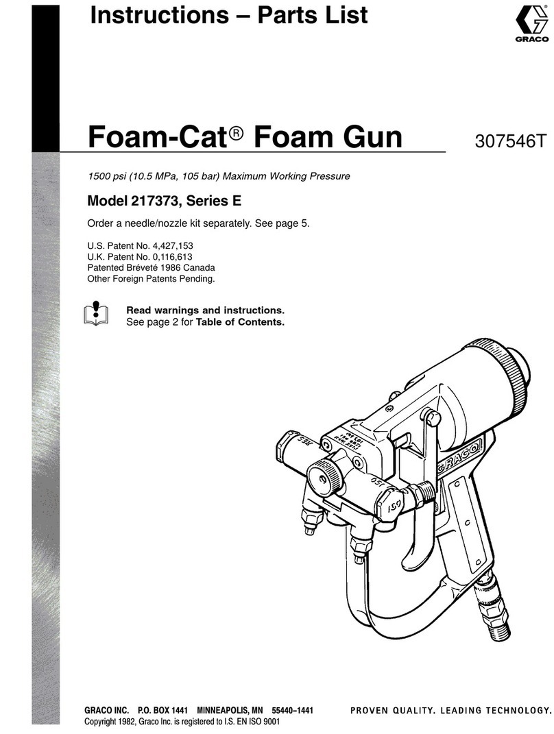 Graco Foam-Cat Foam Gun Operation manual