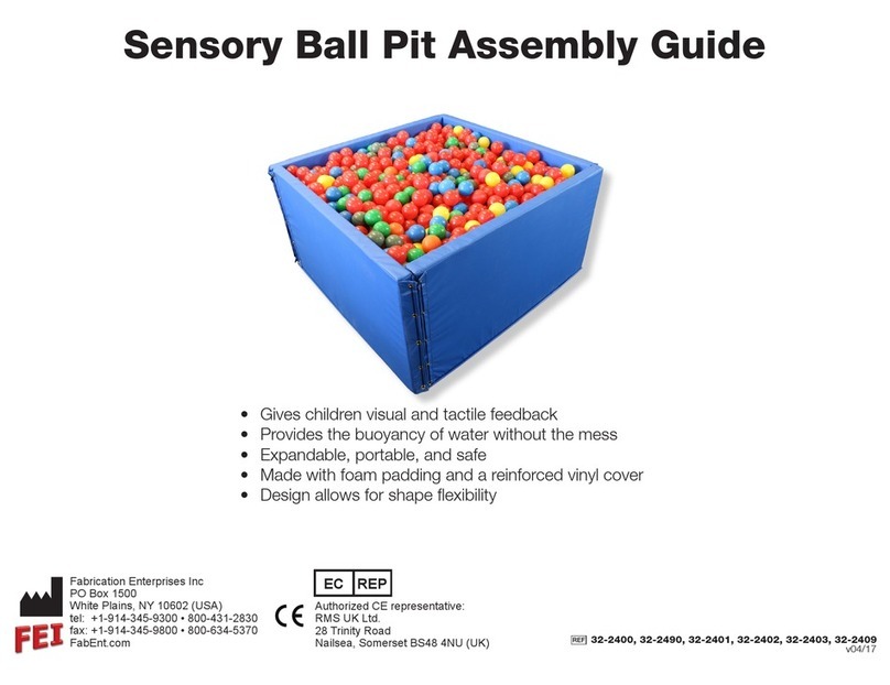 Fabrication Enterprises Sensory Ball Pit Assembly guide