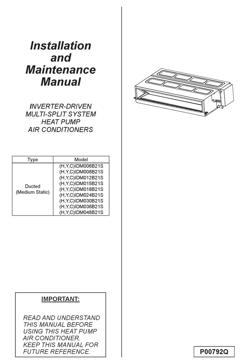 Johnson Controls (H,Y,C)IDM012B21S Manual